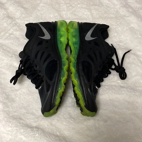 Air Max 2012 black/lime green women’s size 9.5 - Picture 5 of 10